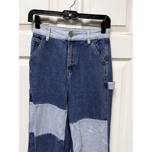 AQB Pacsun Jeans Women's Size 24 Colorblock 90s BF Cargo Carpenter‎ Contrast thumbnail 6