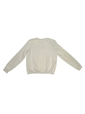 H&M Bisous Graphic Sweatshirt Small Cream Pullover Cozy Casual Streetwear Y2K thumbnail 2