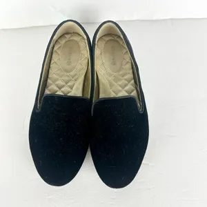Birdies The Starling Velvet Flat Loafer Size 7.5 Black Slip On Classic Timeless thumbnail 4