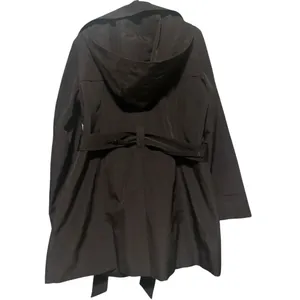 London Fog Black Trench Coat Women’s Size M Classic Button Front Belted Jacket thumbnail 3