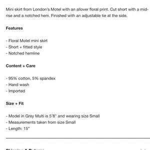 Motel Yatri Floral Mini Skirt thumbnail 6