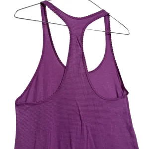 Lululemon Purple Striped Racerback Tank Top‎ Athletic Workout Women 4-6 thumbnail 7