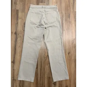 Abercrombie & Fitch The Baggy Low Rise Beige Jeans Women's 27/4R‎ thumbnail 5
