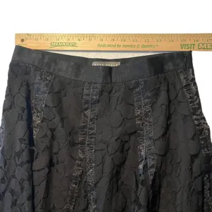 Mark‎ Shale Women's 10 Black Lace Skirt Floral Whimsigoth Goth Dark Academia thumbnail 7
