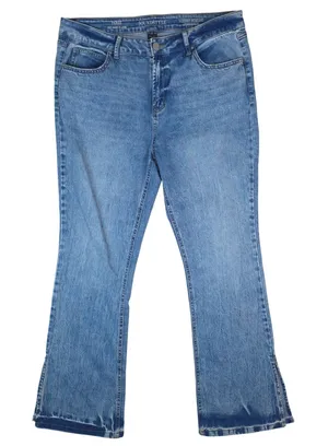 Sound/Style Farah Fit and‎ Flare Jeans Women 14 Blue Vintage Reunion Split Hem thumbnail 1
