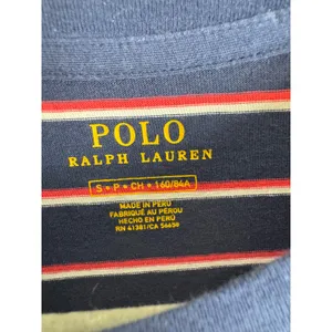 Polo Ralph Lauren Womens Navy Blue Red Striped Logo Graphic T-Shirt Size S thumbnail 3