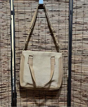 Fossil Preston Woven Straw and Leather Shopper Shoulder Bag thumbnail 1