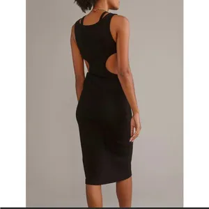 Anthropologie T.La Sleeveless Double Tank Layer Ribbed‎ Cut Out Midi Dress S NEW thumbnail 3