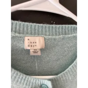 A New Day Women XS Blue Rhinestone Embellished Button Front Cardigan Sweater thumbnail 7