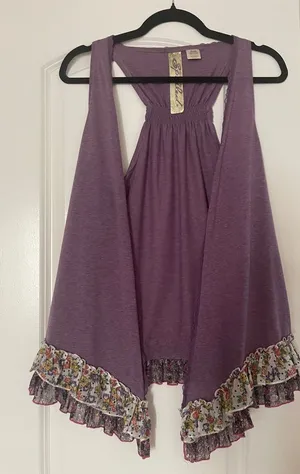 Cute Purple Layering Jacket - Stylish Accessory Piece - Size L thumbnail 1