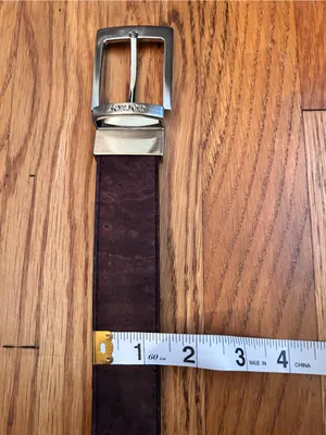 Women's brown Cork Belt with Silver Buckle thumbnail 3
