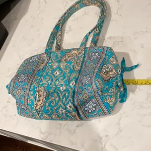 Vera Bradley Totally Turq Rectangular Shoulder bag Y2K bohemian retired pattern thumbnail 11