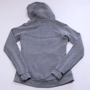 Nike Tech Fleece Hoodie Women XS Gray Full Zip Scuba Neck Jacket 842845-092 thumbnail 5
