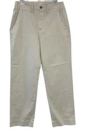 NWT Gap High Rise Vintage Khaki Pants Size 8 Straight‎ Leg Beige thumbnail 1