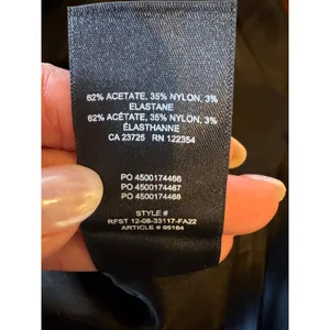 Babaton Aritzia Dress Women 4 Black Satin‎ Lala Dress Sheath Party Cocktail LBD thumbnail 12