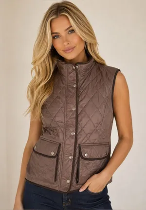 Eddie Bauer Quilted Vest Rustic Outdoor Adventure Granola Girl‎ Scandi Traveller thumbnail 1