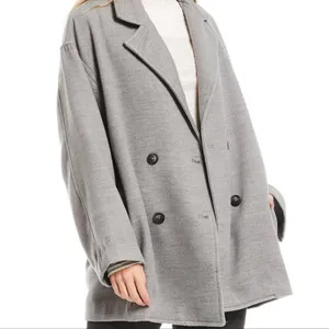NWT Free People Hannah Slouchy Double Breasted Blazer Gray thumbnail 9