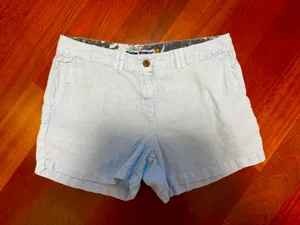 New Linen Sz 10 Shorts Blue thumbnail 1