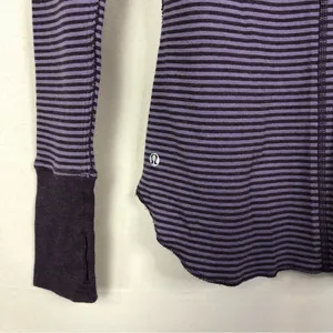 Lululemon Open Your Heart Stripe Reversible Fitted Long Sleeve Athletic Top‎ 2 thumbnail 5