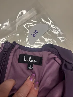 Lulus Size Small Ball Gown Bridesmaid Dress Prom Formal Maxi Dusty Purple Long thumbnail 3