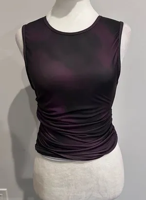 WHITE FOX purple/black top thumbnail 1