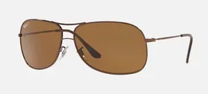 Ray Ban RB3267 014/83 Polarized Polished Dark Brown 64-13mm Sunglasses Authentic thumbnail 1