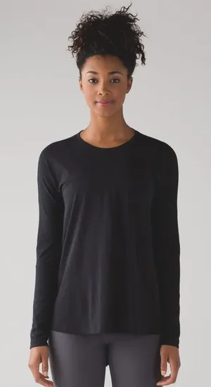 Lululemon Acadia Long Sleeve Top 6 athleisure workout‎ yoga streetwear travel thumbnail 1