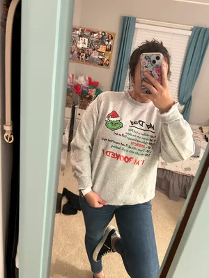 Gildan Grinch Sweatshirt thumbnail 4