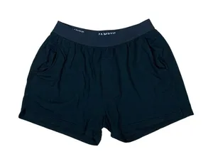 Jambys Black Modal Boxers With Pockets‎ Lounge Sleep Shorts Soft Stretch S thumbnail 1