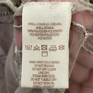 Free People Sheer Stitched/Beadeded Blouse Medium thumbnail 6