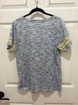 5th & Ocean New Era San Diego Padres Womens V-Neck Tee Shirt 2XL Heather Gray thumbnail 2