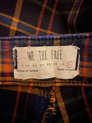 Free People Plaid Cropped Skinny Pants thumbnail 6