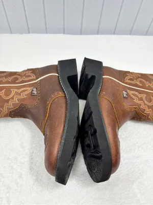Justin Boots Gypsy Inji L9909 Women's 7B Cowgirl Boots Aged Bark Leather Boots thumbnail 5