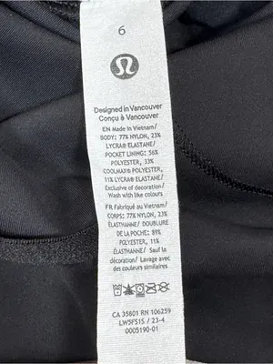 Lululemon Wunder‎ Train High Rise Leggings Black Iridescent 6 LW5FS1S thumbnail 7