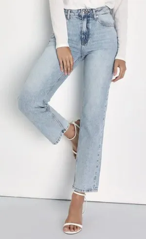 Free‎ People We The Free The Pacifica High Rise Slim Straight Leg Jeans thumbnail 1