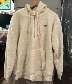 Official Off-White Vans Sherpa Quarter Zip Hoodie thumbnail 1