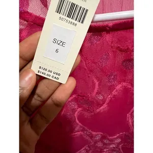 Anthropologie Eva Franco NWT Women Small Pink Sheer Blouse Coquette Chic thumbnail 6