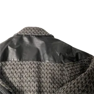 Anne-Gee Women's Size 7/8 Tweed Moto‎ Black Gray Bomber Jacket thumbnail 7