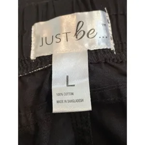 Just Be Capri Pants Size L Black New With Tag thumbnail 8
