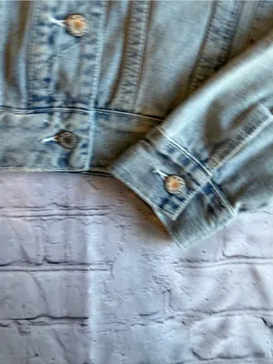 Free People Denim Jacket Western Boho Women’s Size Small Faded Country Prairie thumbnail 9