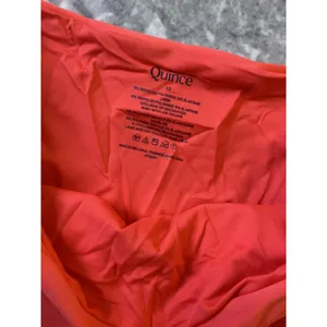 Quince Women Coral Orange High Waisted Bikini Bottom Swim XS ATG001 NWT thumbnail 2