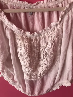 Crop Top White Size L thumbnail 4