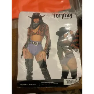 NEW Forplay Round Em Up Sexy Cowgirl Costume Size Small Medium thumbnail 4