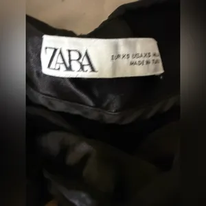 ZARA Black Ruched Satin Skirt Size‎ XS thumbnail 3