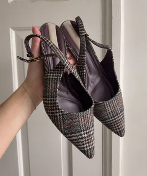 Franco Sarto Heels Plaid thumbnail 1