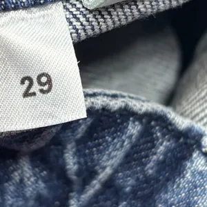 Reformation Jeans Size 29 Inari Blue High Rise Patch Pocket Button Fly Straight thumbnail 8