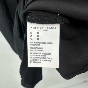 American Eagle Black‎ Puff Sleeve Baby Doll NWT Dress Size Medium thumbnail 7