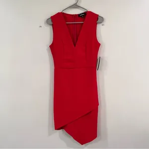NWT Lulus Be Me Red Sleeveless Bodycon‎ Dress LARGE thumbnail 5