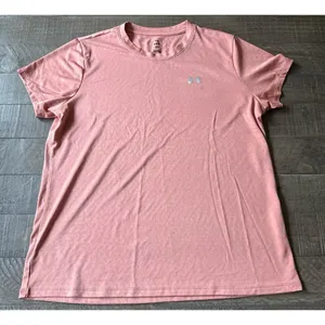 Under Armour Women's Peach‎ Short Sleeve Loose Athletic Tee Size Large thumbnail 1