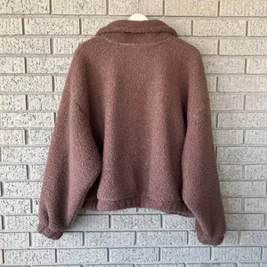 Universal Threads Womens Sherpa Teddy Jacket Cozy Soft Casual Relaxing Cropped thumbnail 3